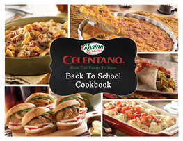 Back to School Cookbook Recipes