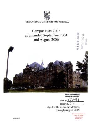 Campus Plan 2002 As Amended September 2004 and August 2006