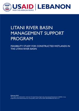 Litani River Basin Management Support Program