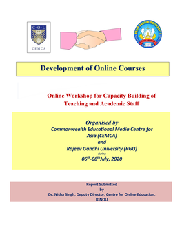 Online Capacity Building of Teaching and Academic Staff