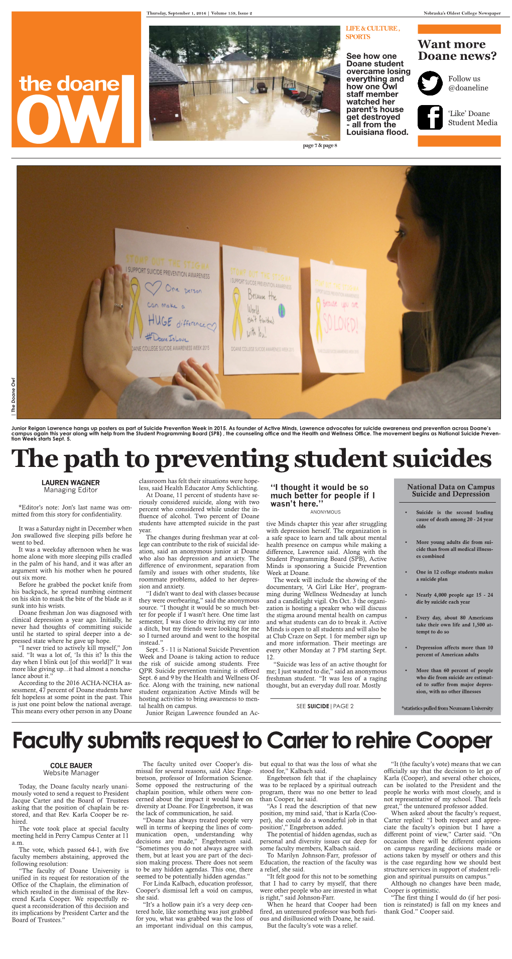 The Path to Preventing Student Suicides