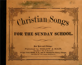 Christian Songs : for the Sunday School