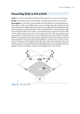 Force Play Drill; 6-4/4-6 Drill