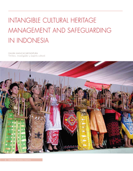 Intangible Cultural Heritage Management And
