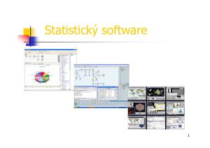 Statistický Software
