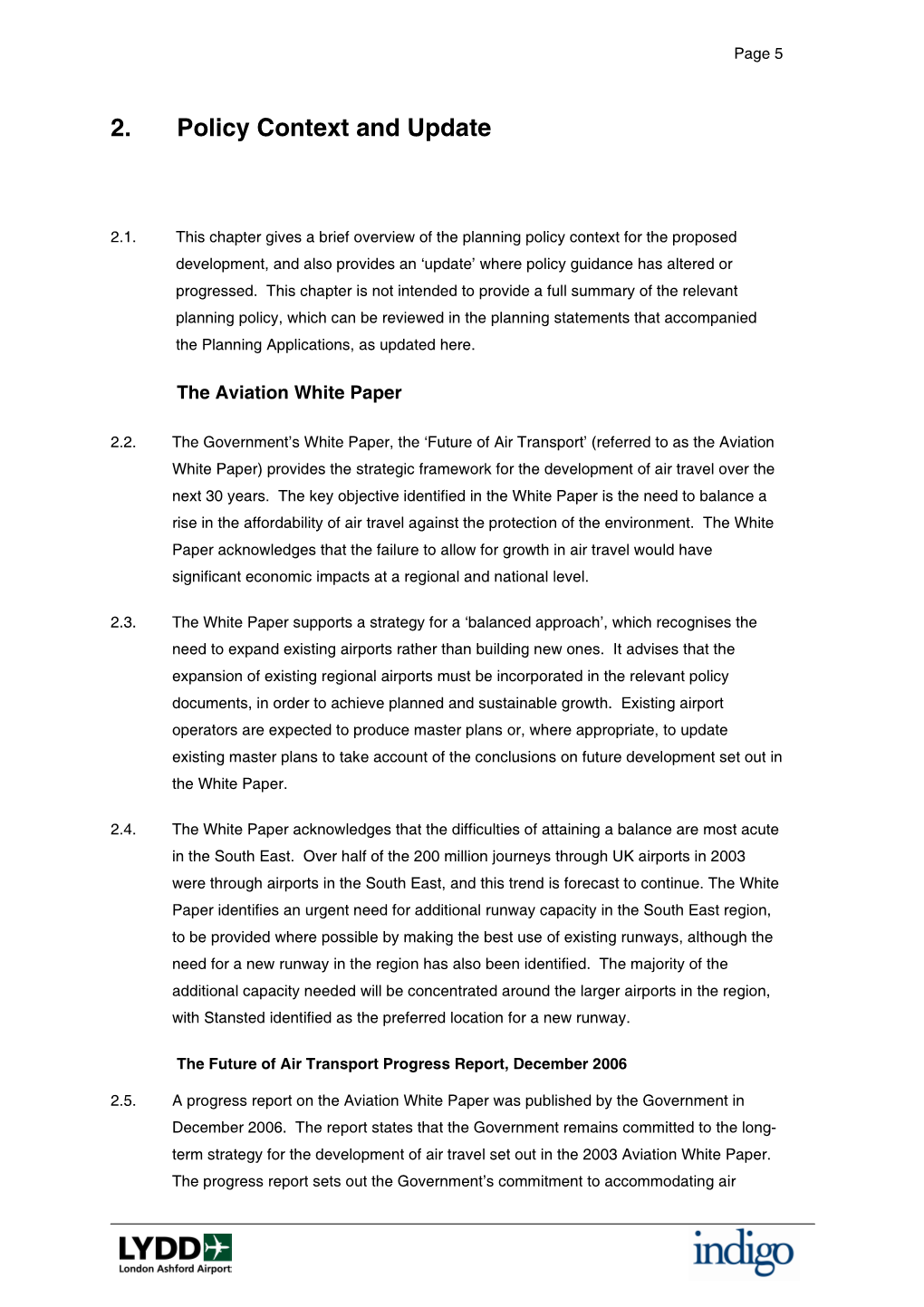 2. Policy Context and Update