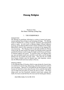 Hmong Religion