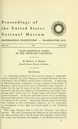 Proceedings of the United States National Museum