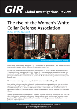 The Rise of the Women's White Collar Defense Association