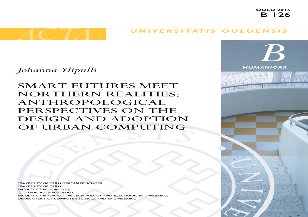 Smart Futures Meet Northern Realities: Anthropological Perspectives on the Design and Adoption of Urban Computing
