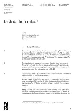 Distribution Rules 2018
