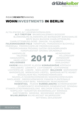 Wohninvestments in Berlin