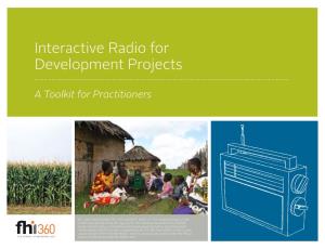 Interactive Radio for Development Projects