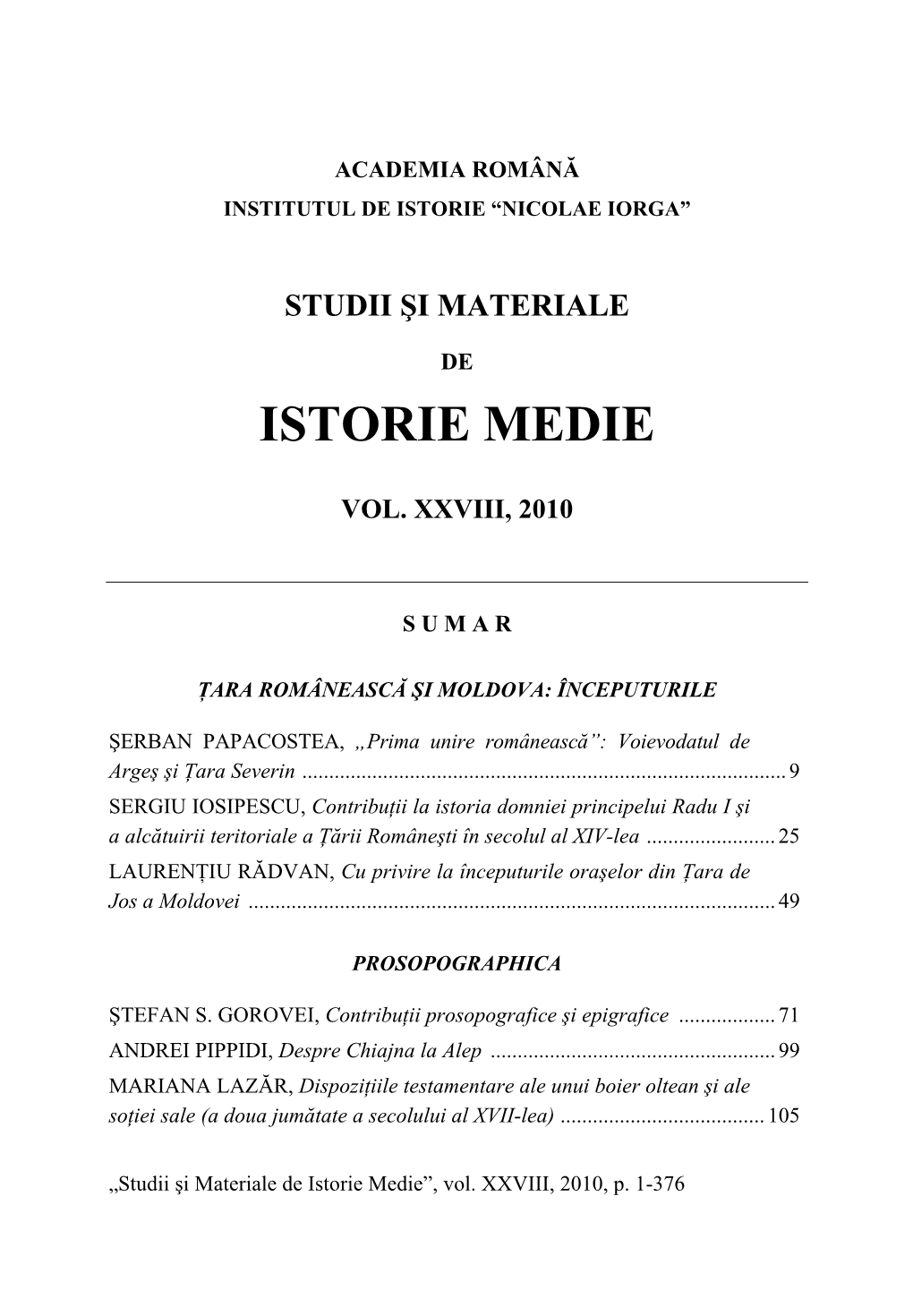 Studii Şi Materiale