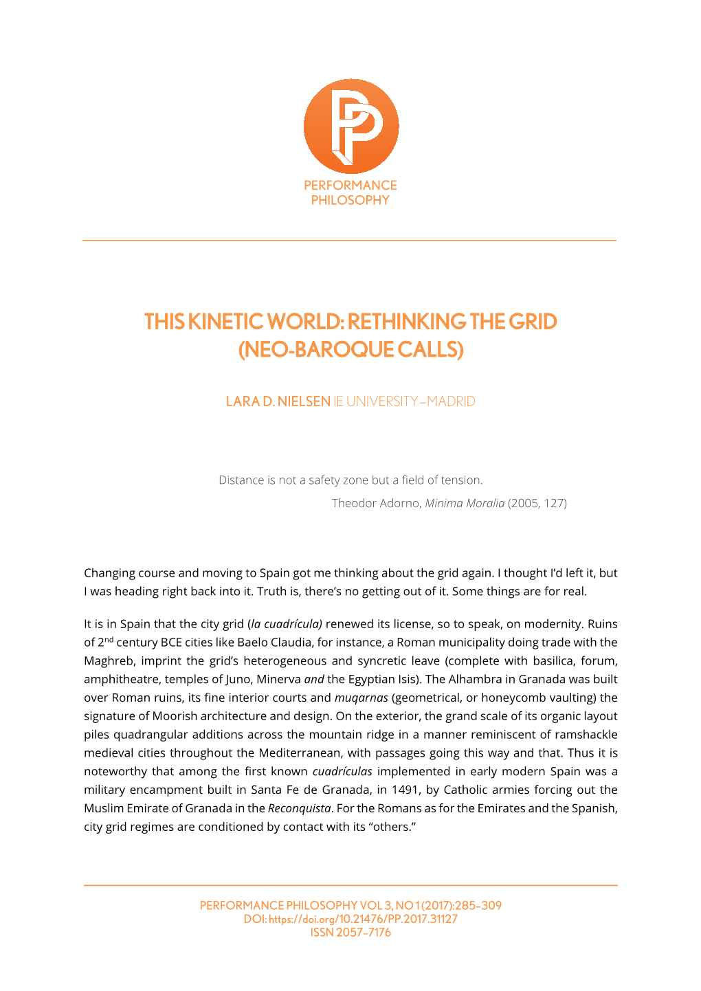 This Kinetic World: Rethinking the Grid (Neo-Baroque Calls)