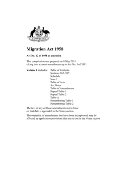 Migration Act 1958