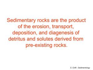 Sedimentary Rocks Are the Product of the Erosion, Transport, Deposition, and Diagenesis of Detritus and Solutes Derived from Pre-Existing Rocks