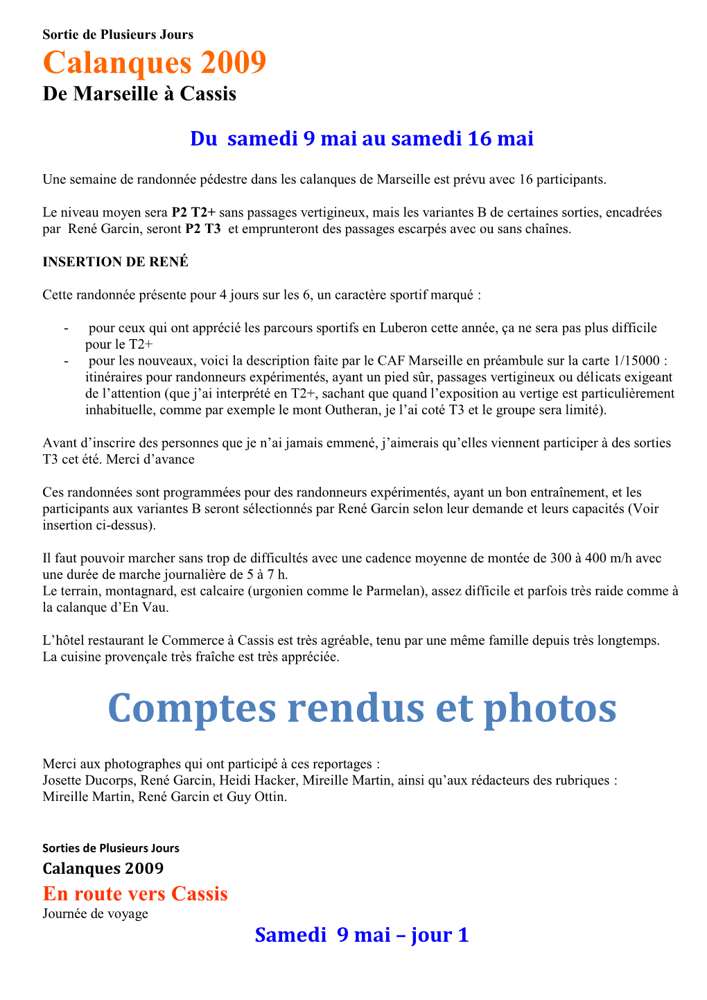 Compte Rendu Calanques Mai 2009.Pdf