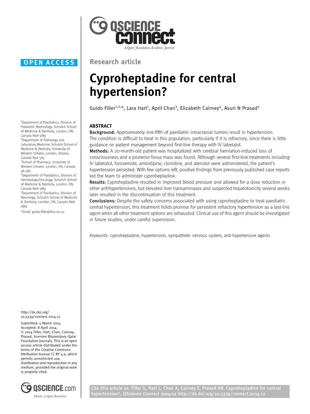 Cyproheptadine for Central Hypertension?