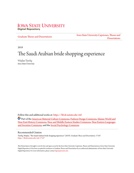 The Saudi Arabian Bride Shopping Experience