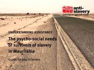 The Psycho-Social Needs of Survivors of Slavery in Mauritania