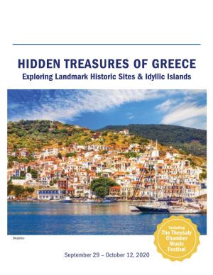 HIDDEN TREASURES of GREECE Exploring Landmark Historic Sites & Idyllic Islands