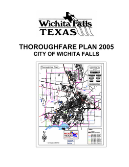 Thoroughfare Plan 2005 City of Wichita Falls