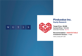 Pinduoduo Inc