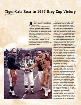 Tiger-Cats Roar to 1957 Grey Cup Victory by Brian Snelgrove