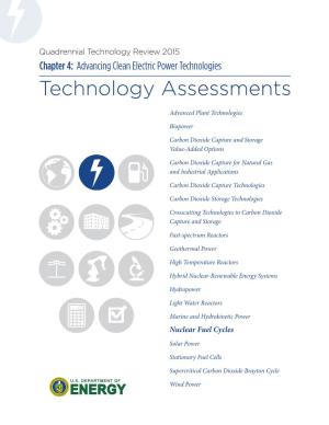Nuclear Fuel Cycles Technology Assessment