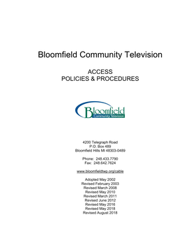 Bloomfield Community Television