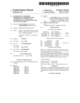 (12) United States Patent (10) Patent No.: US 8,911,795 B2 Schmaus Et Al