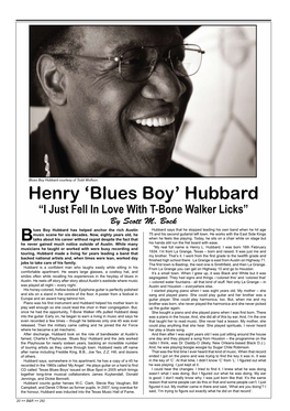 'Blues Boy' Hubbard