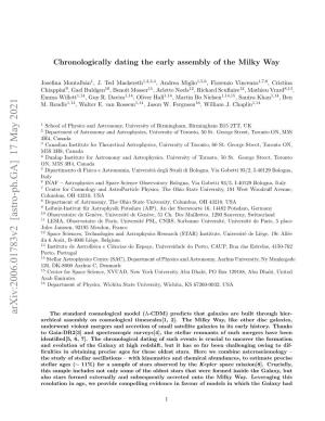 Chronologically Dating the Early Assembly of the Milky Way