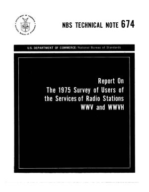 Nbs Technical Note 674 National Bureau of Standards