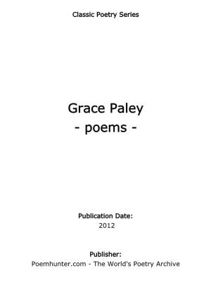 Grace Paley - Poems