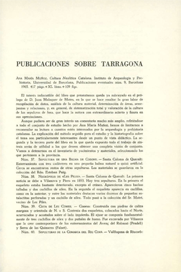 Publicaciones Sobre Tarragona