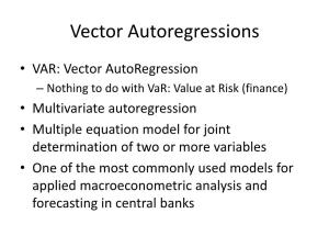 Vector Autoregressions