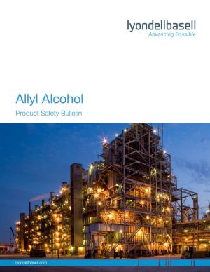 Allyl Alcohol Product Safety Bulletin