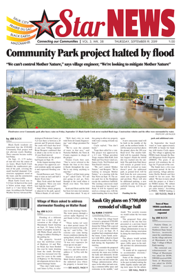 Community Park Project Halted by Flood “We Can’T Control Mother Nature,” Says Village Engineer, “We’Re Looking to Mitigate Mother Nature”