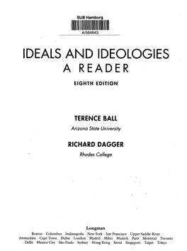 Ideals and Ideologies a Reader