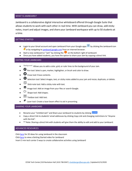 Jamboard Is a Collaborative Digital Interactive Whiteboard Offered Through Google Suite That Allows Students to Work with Each Other in Real-Time