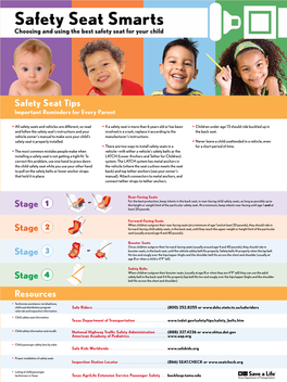 Safety Seat Smarts Choosing and Using the Best Safety Seat for Your Child