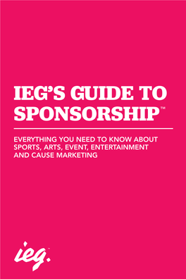 Ieg's Guide to Sponsorship