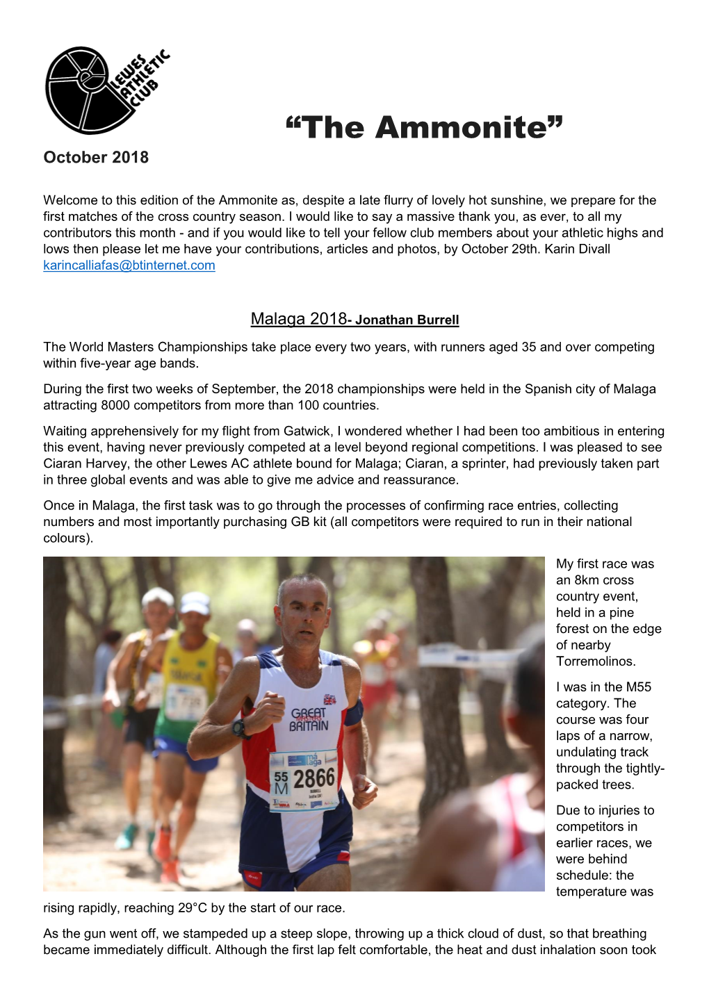 Newsletter October 2018