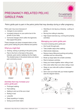 Pregnancy-Related Pelvic Girdle Pain