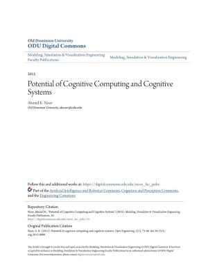 Potential of Cognitive Computing and Cognitive Systems Ahmed K