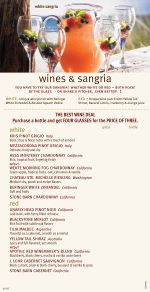 Wines & Sangria