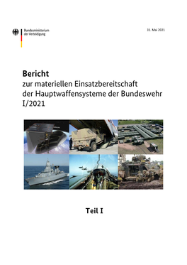 Bericht Zur Materiellen Einsatzbereitschaft I/2021 2
