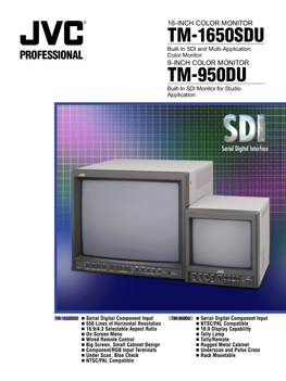 TM-1650SDU/TM-950DU SDI Monitor Brochure